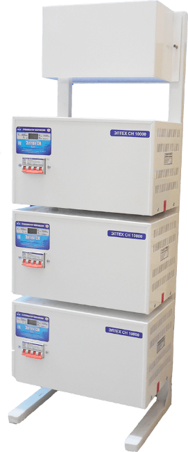 Трехфазный стабилизатор 35 квт Элтех СН 12000*3 стандарт Трехфазный стабилизатор 35 квт Элтех СН 12000*3 стандарт